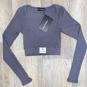 PLT Rib New Season Badge Crop Top & Leggings